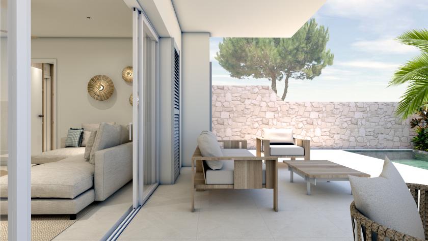 3 slaapkamer Appartement met tuin in Torre de la Horadada in Medvilla Spanje