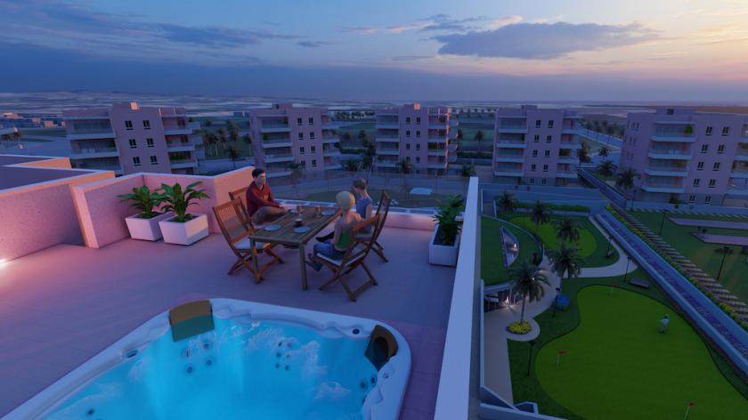 3 Schlafzimmer Apartment mit Terrasse In El Raso in Medvilla Spanje