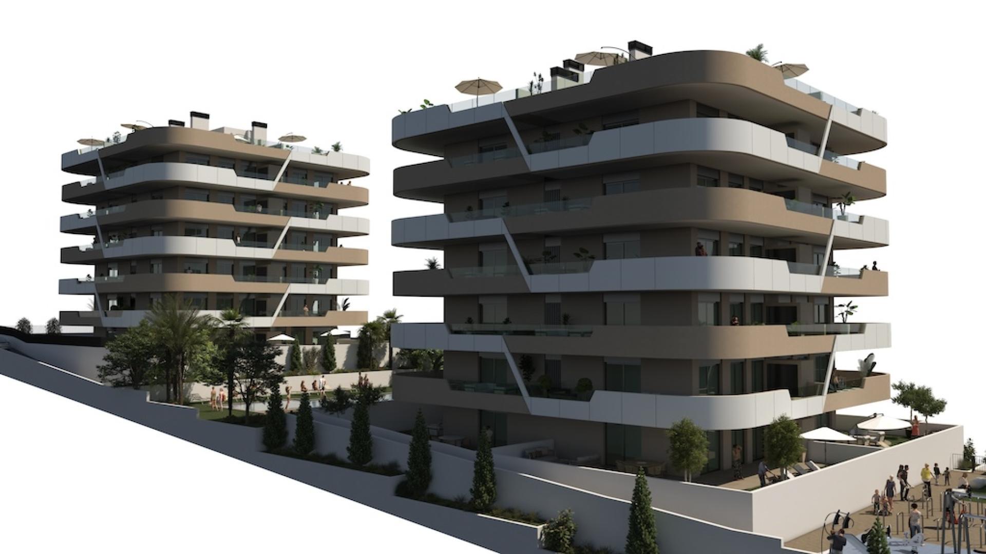 2 slaapkamer Appartement met tuin in Los Arenales del Sol - Nieuwbouw in Medvilla Spanje