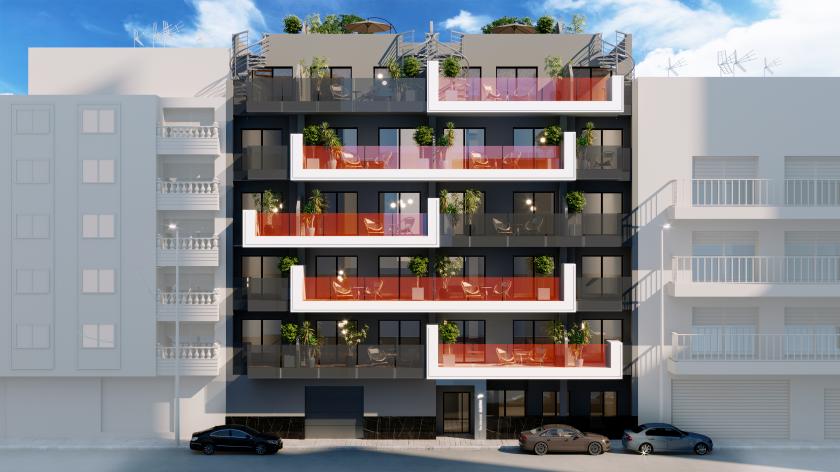 2 slaapkamer Appartement met dakterras in Torrevieja in Medvilla Spanje