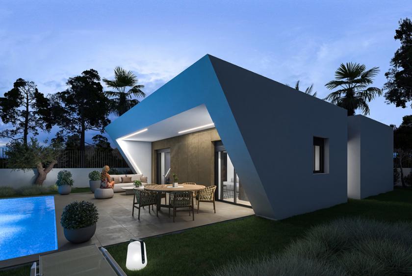 Mooie vrijstaande nieuwbouw villa in urbanisatie La Montañosa, Hondon Vallei in Medvilla Spanje