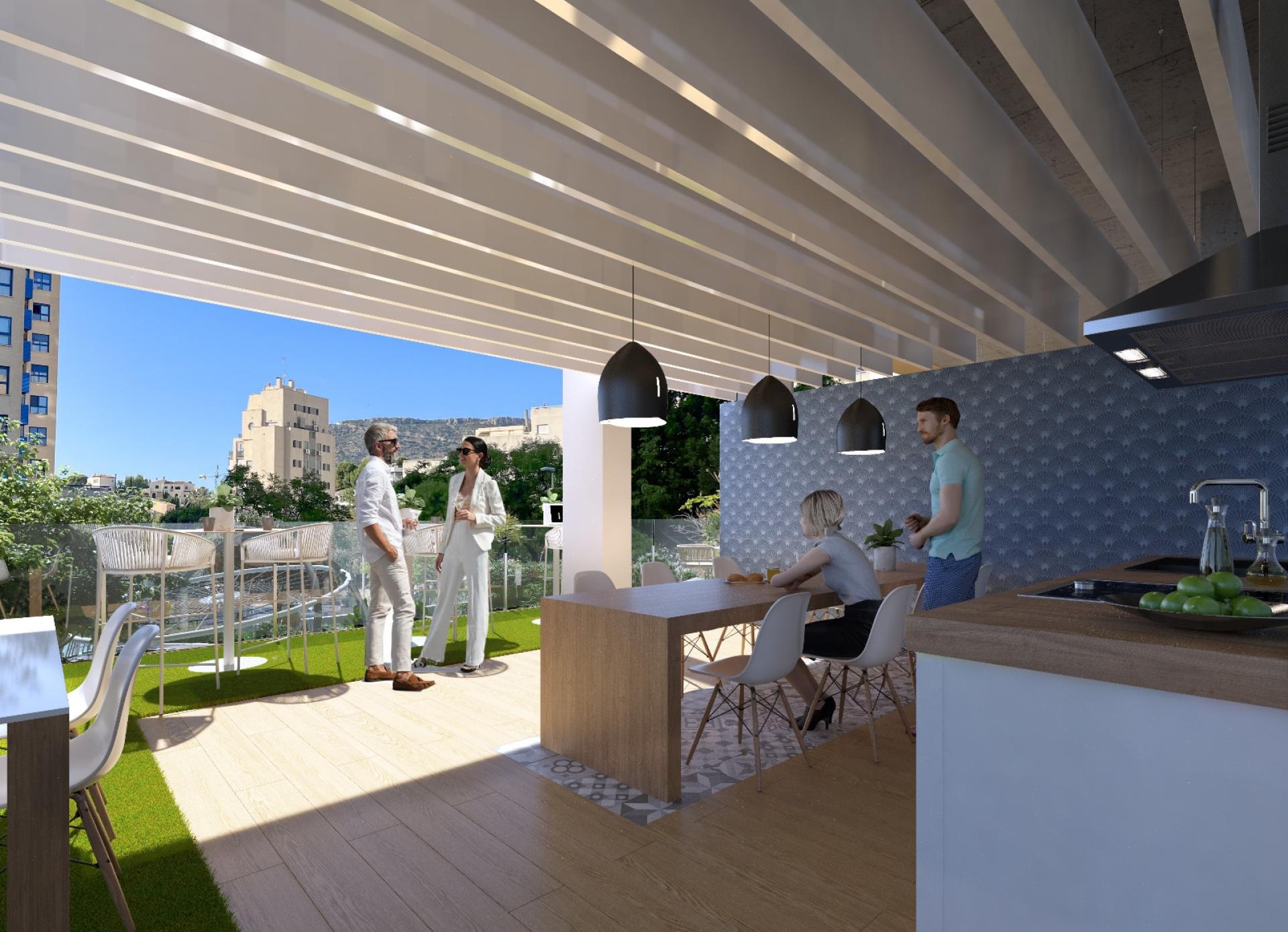2 slaapkamer Appartement met terras in Calpe - Nieuwbouw in Medvilla Spanje