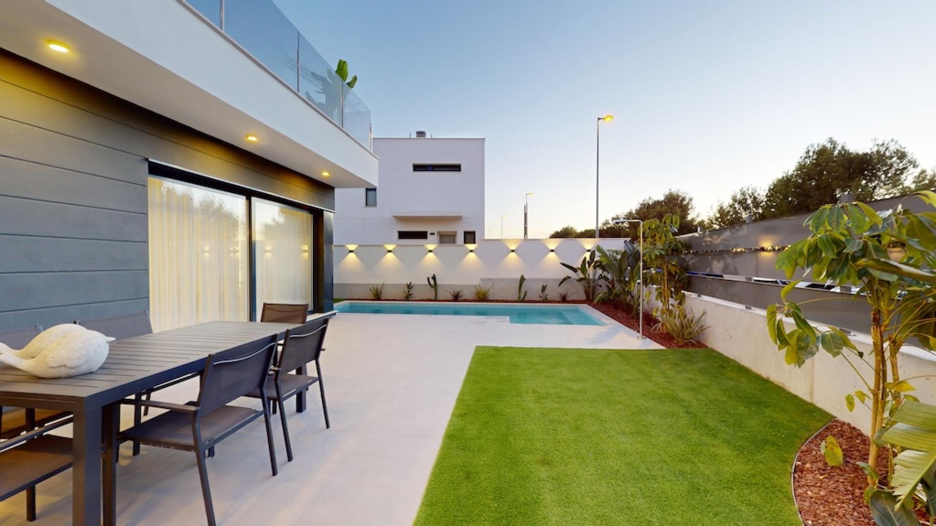 Moderne villa's met golfzicht nabij Murcia in Medvilla Spanje