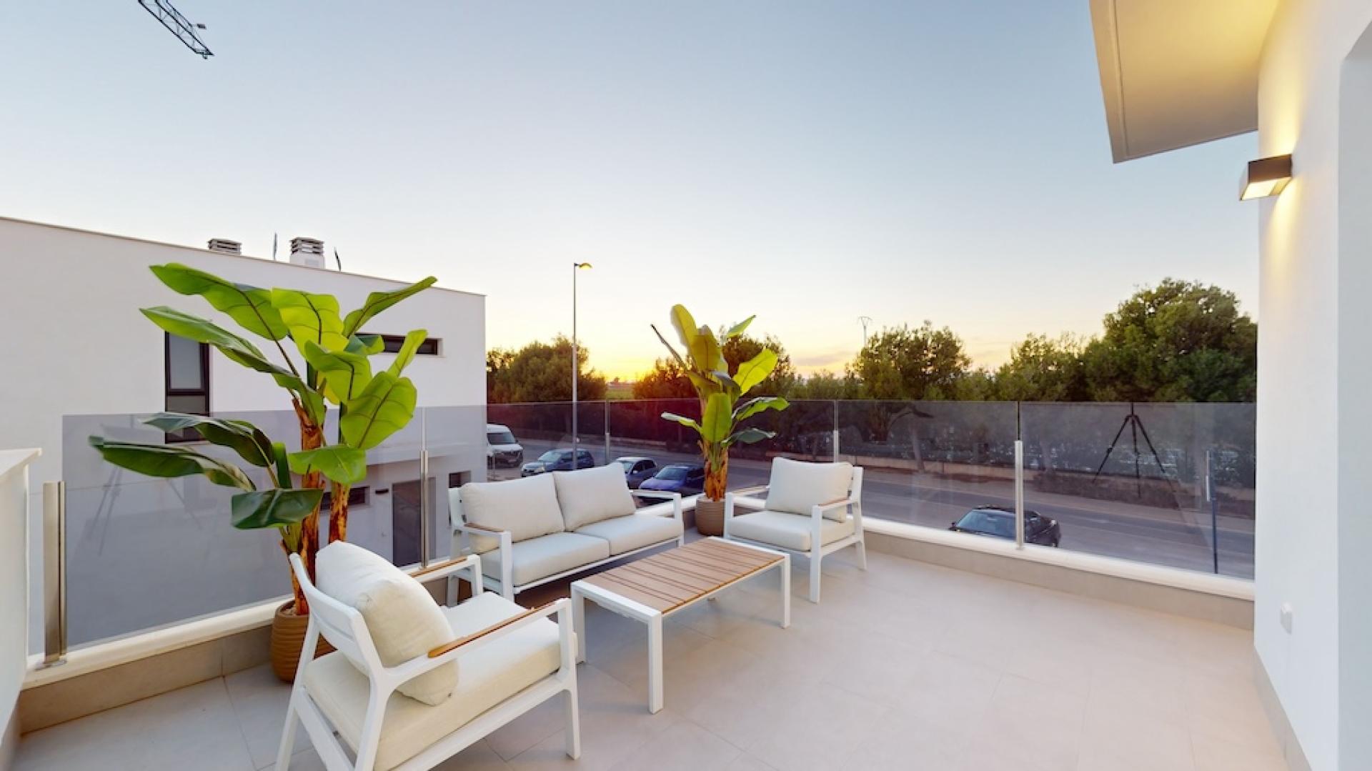 Moderne villa's met golfzicht nabij Murcia in Medvilla Spanje