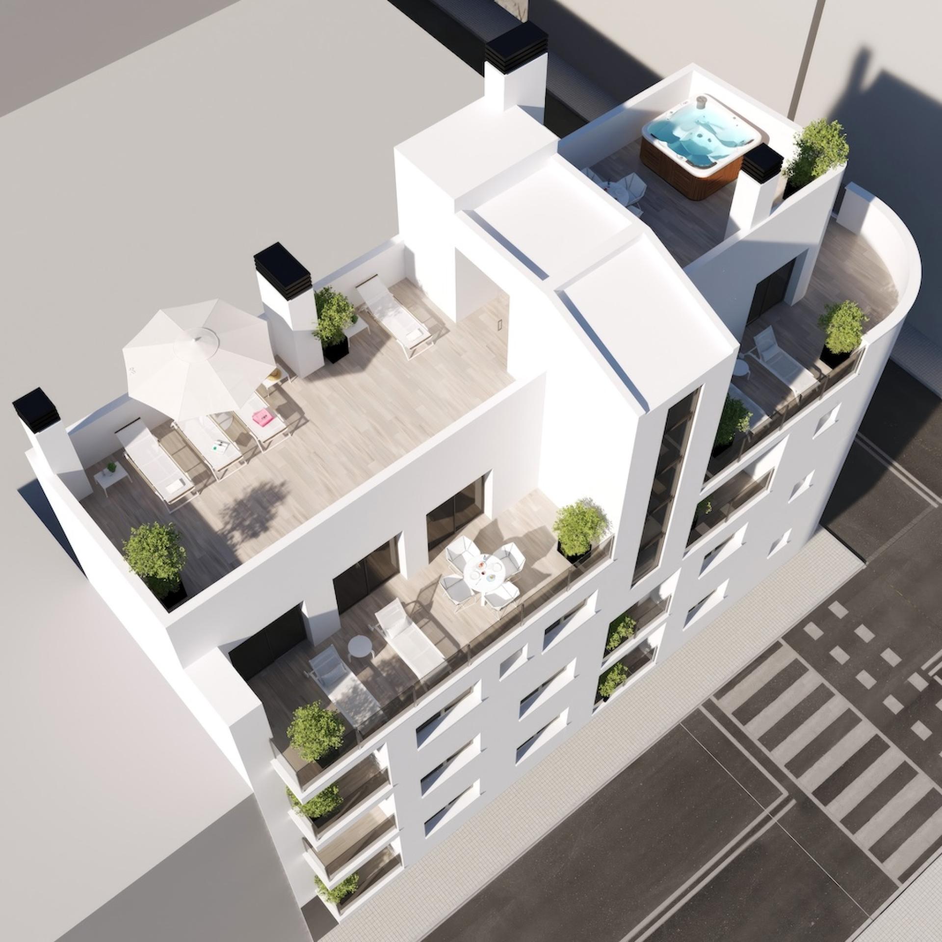 1 slaapkamer Appartement met dakterras in Torrevieja - Nieuwbouw in Medvilla Spanje