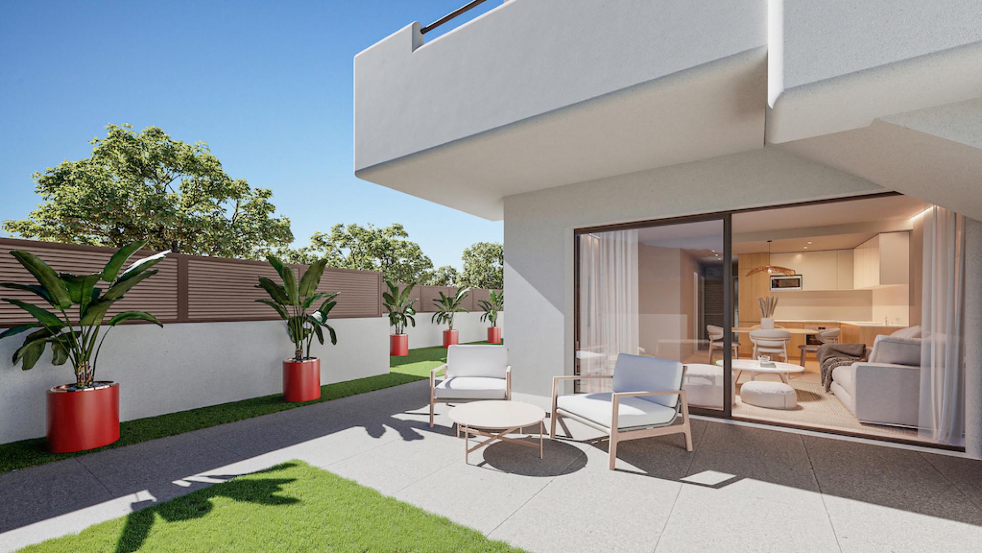 3 slaapkamer Appartement met tuin in San Pedro Del Pinatar - Nieuwbouw in Medvilla Spanje