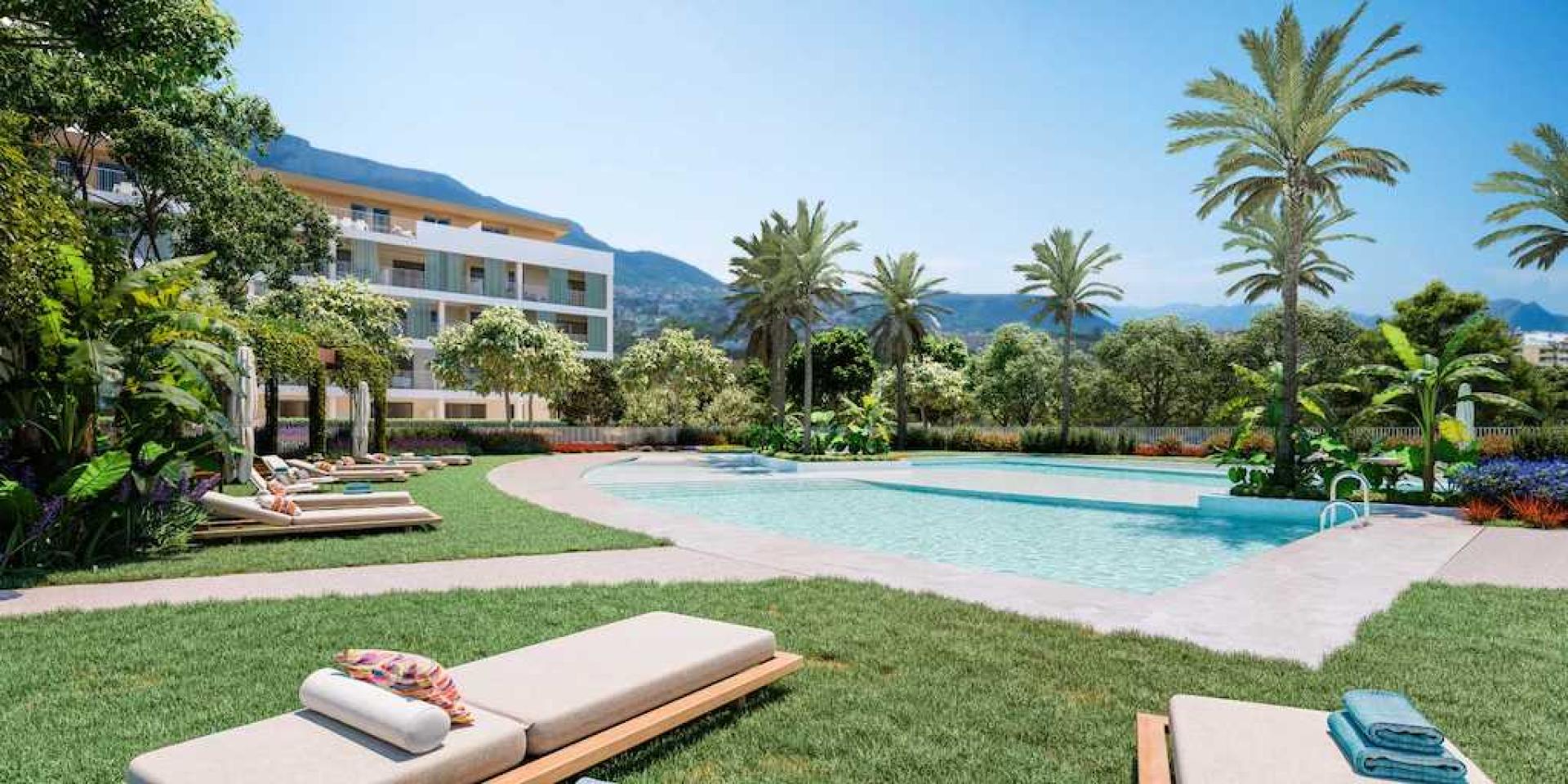 4 slaapkamer Appartement met tuin in Denia - Nieuwbouw in Medvilla Spanje