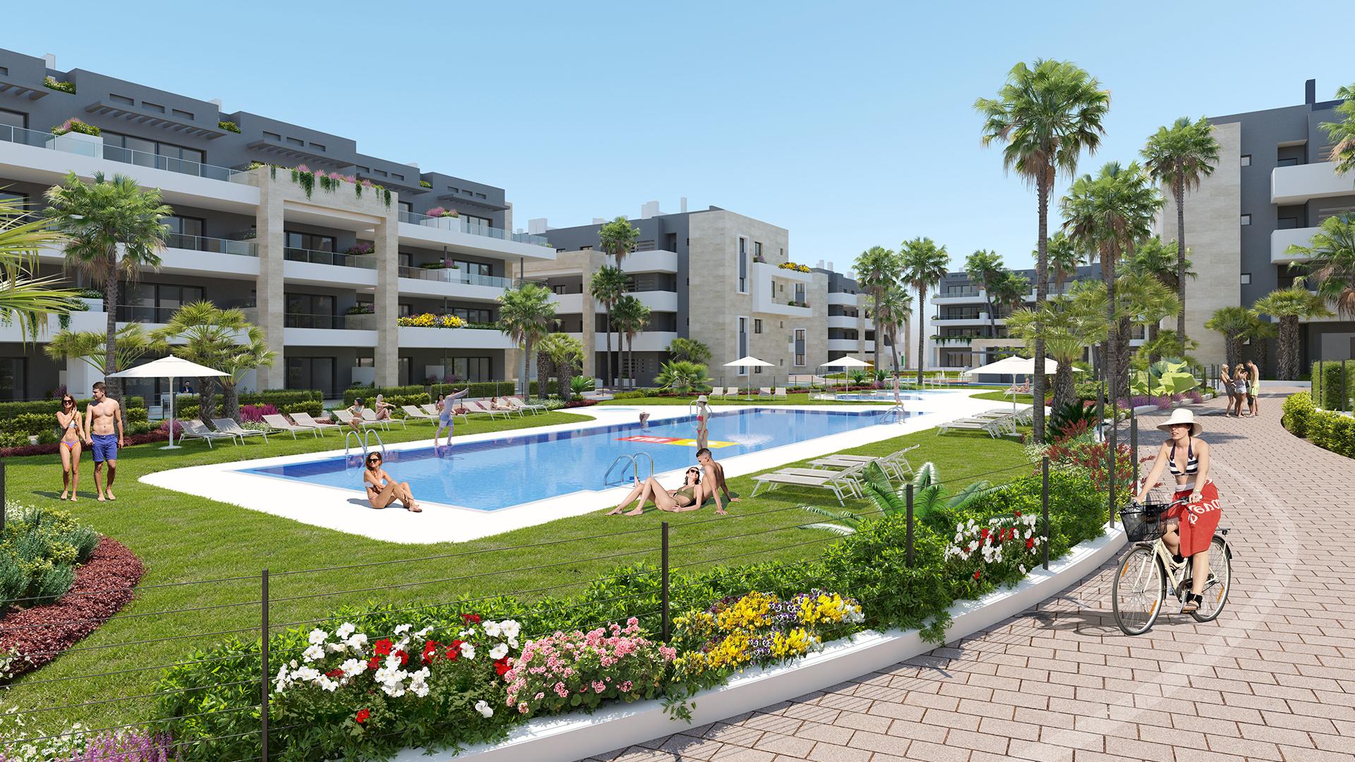 Appartementen op 500m van het strand in Playa Flamenca, Orihuela in Medvilla Spanje